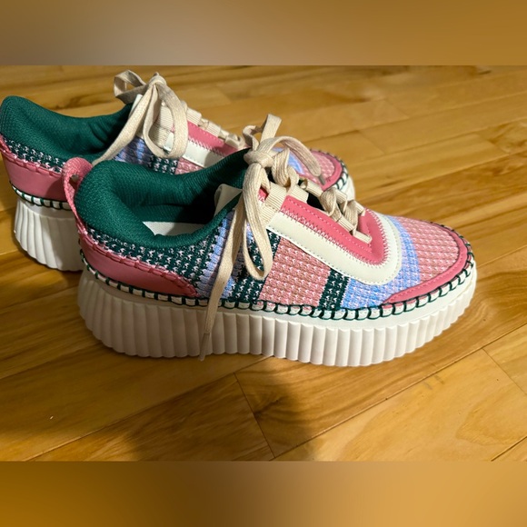 Jellypop Shoes - Jelly POP Pink Multi Duchess Sneaker - BRAND NEW